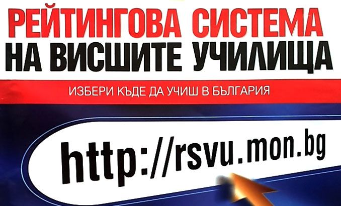 Рейтинговата система на висшите училища в Република България (РСВУ) - СУ Георги Стойков Раковски - Каолиново